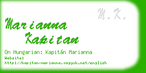 marianna kapitan business card